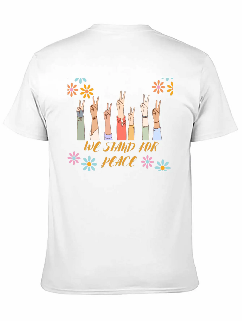 Peace - We Stand For Peace Unisex Casual T-Shirt – Clean Design For Daily Comfort