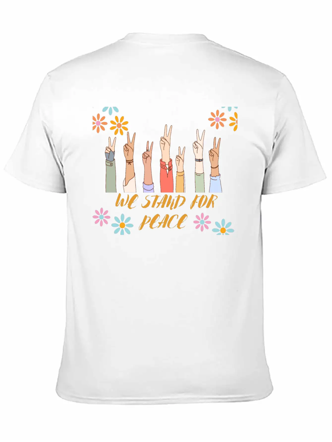 Peace - We Stand For Peace Unisex Casual T-Shirt – Clean Design For Daily Comfort