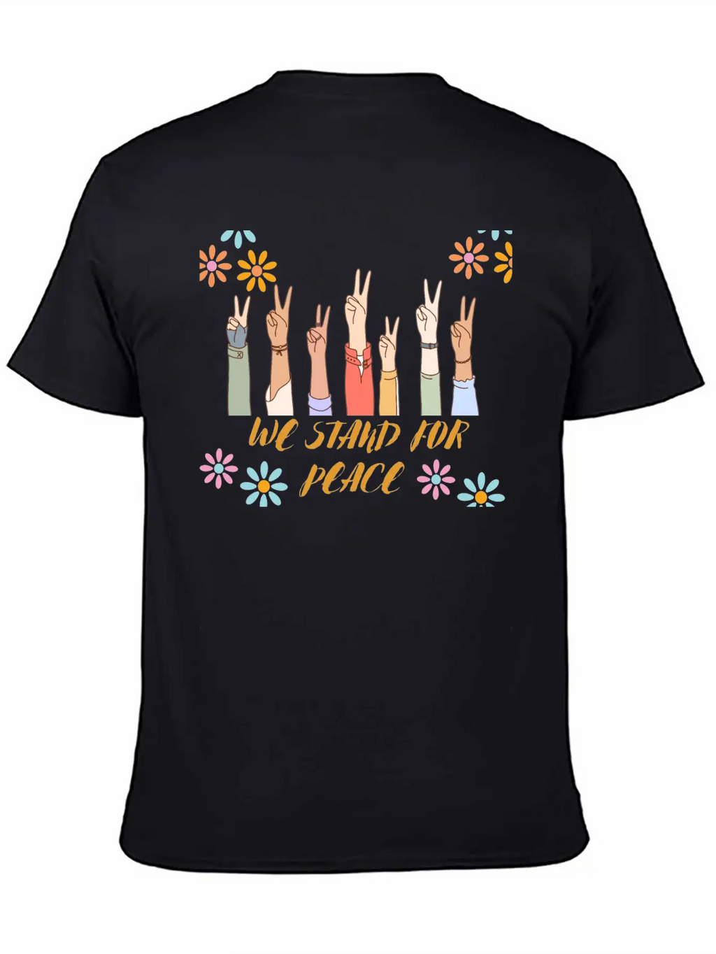 Peace - We Stand For Peace Unisex Casual T-Shirt – Clean Design For Daily Comfort
