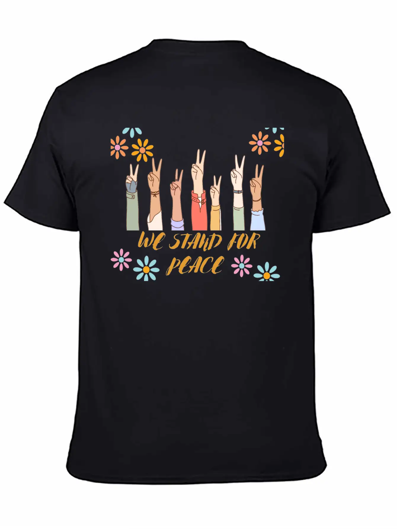 Peace - We Stand For Peace Unisex Casual T-Shirt – Clean Design For Daily Comfort
