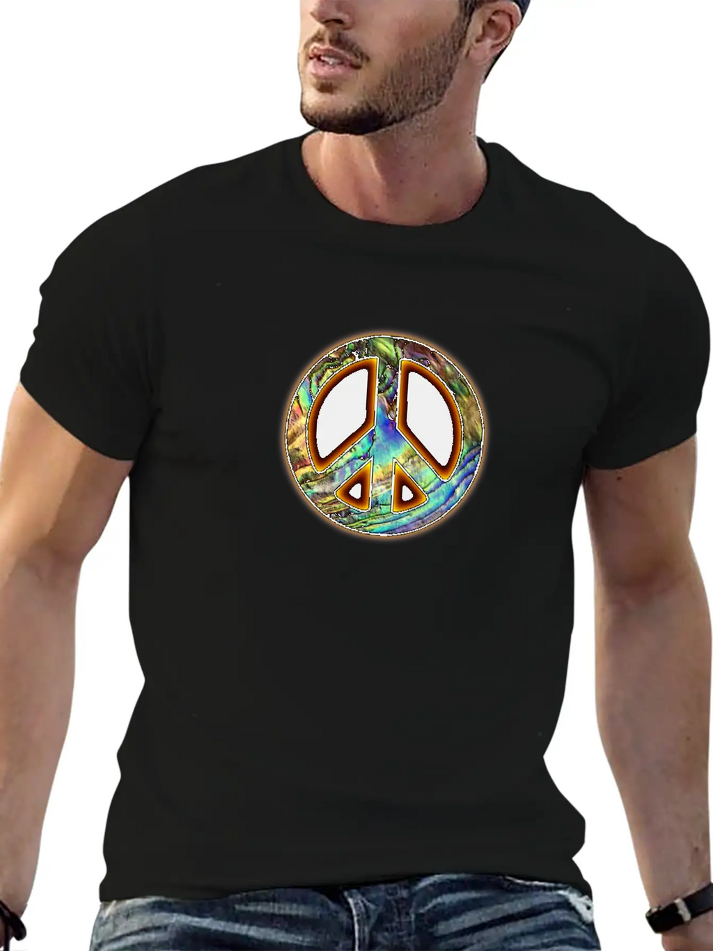 PeaceLove Music Decor Unisex Casual T-Shirt – Clean Design For Daily Comfort