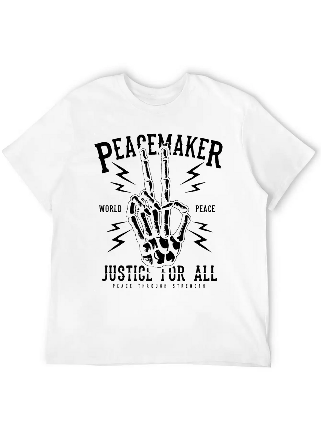 Peacemaker Justice For All Peace Sign Freedom Gift Unisex Casual T-Shirt – Clean Design For Daily Comfort