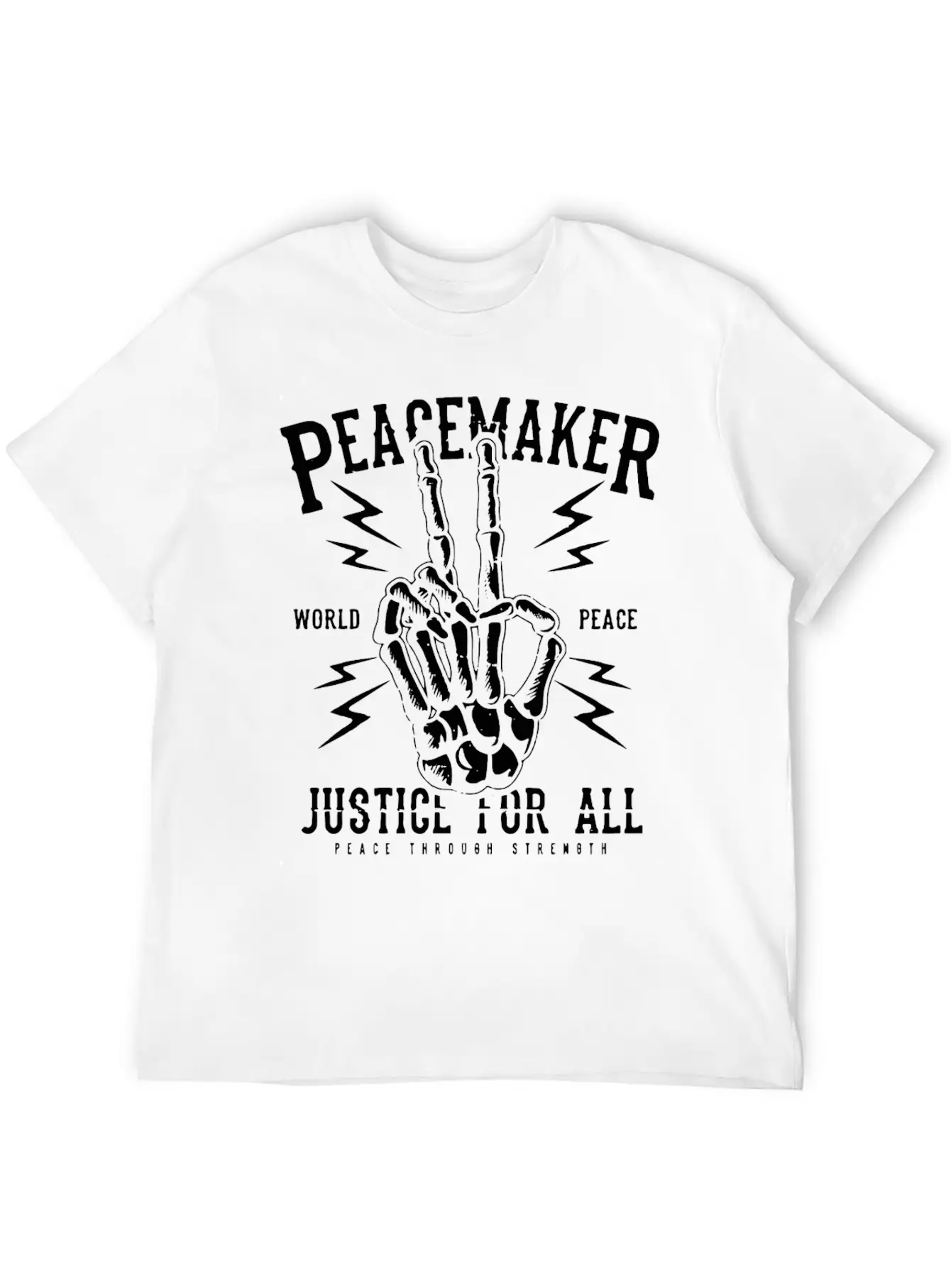 Peacemaker Justice For All Peace Sign Freedom Gift Unisex Casual T-Shirt – Clean Design For Daily Comfort