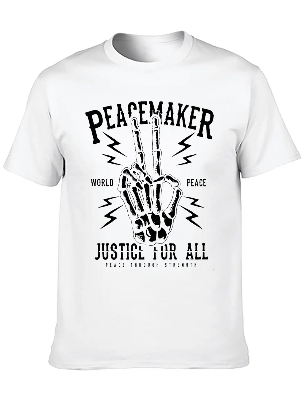 Peacemaker Justice For All Peace Sign Freedom Gift Unisex Casual T-Shirt – Clean Design For Daily Comfort