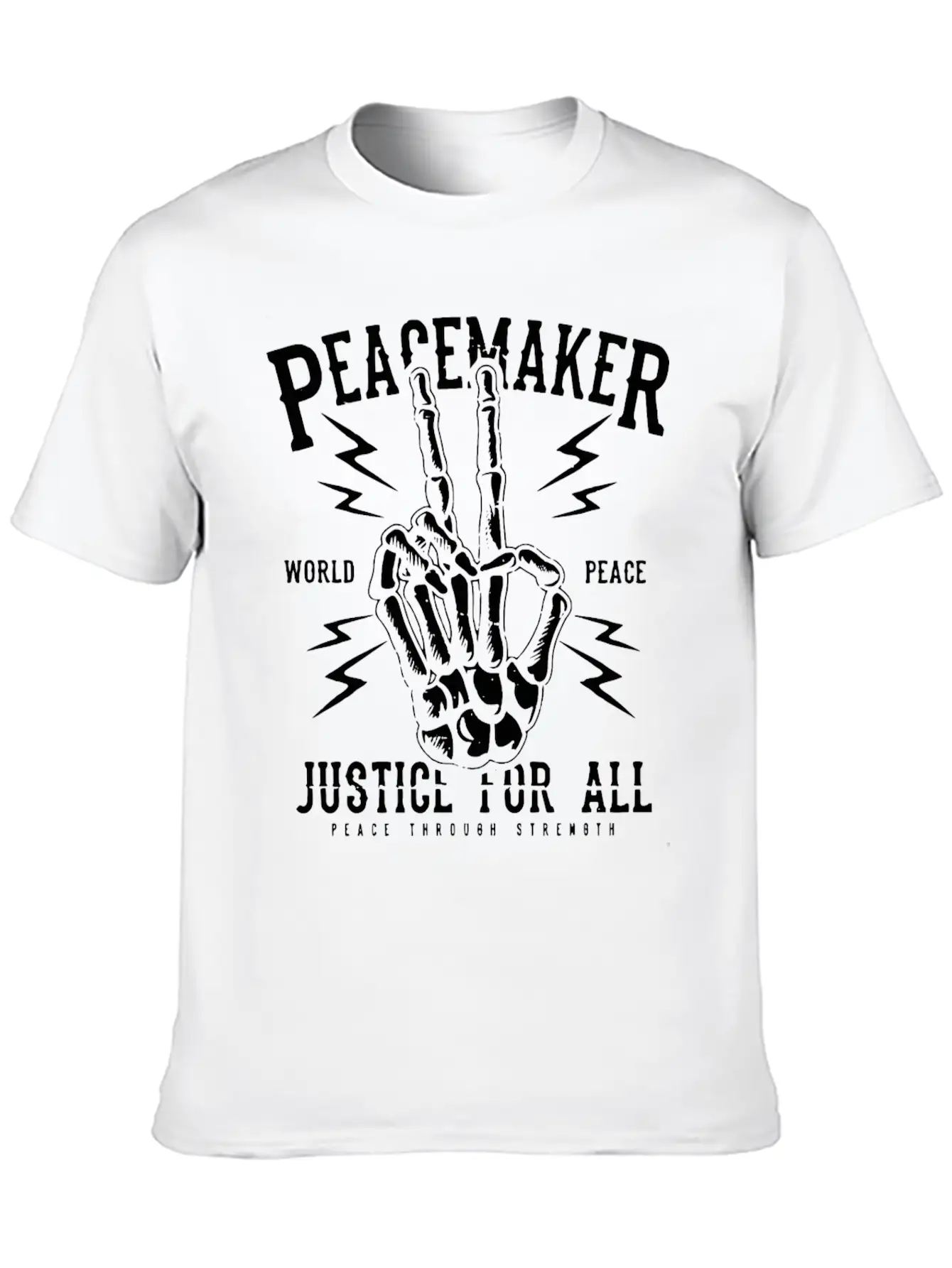 Peacemaker Justice For All Peace Sign Freedom Gift Unisex Casual T-Shirt – Clean Design For Daily Comfort