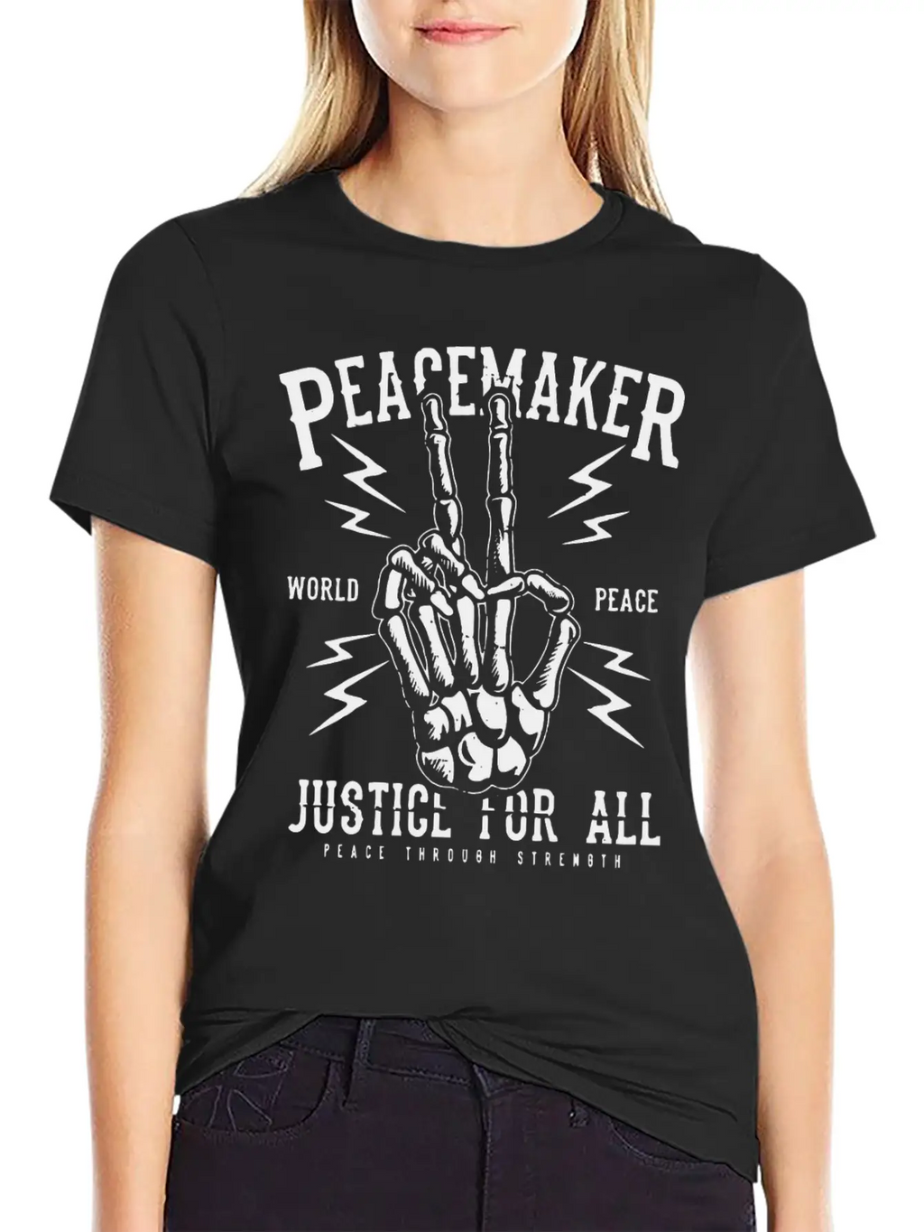 Peacemaker Justice For All Peace Sign Freedom Gift Unisex Casual T-Shirt – Clean Design For Daily Comfort