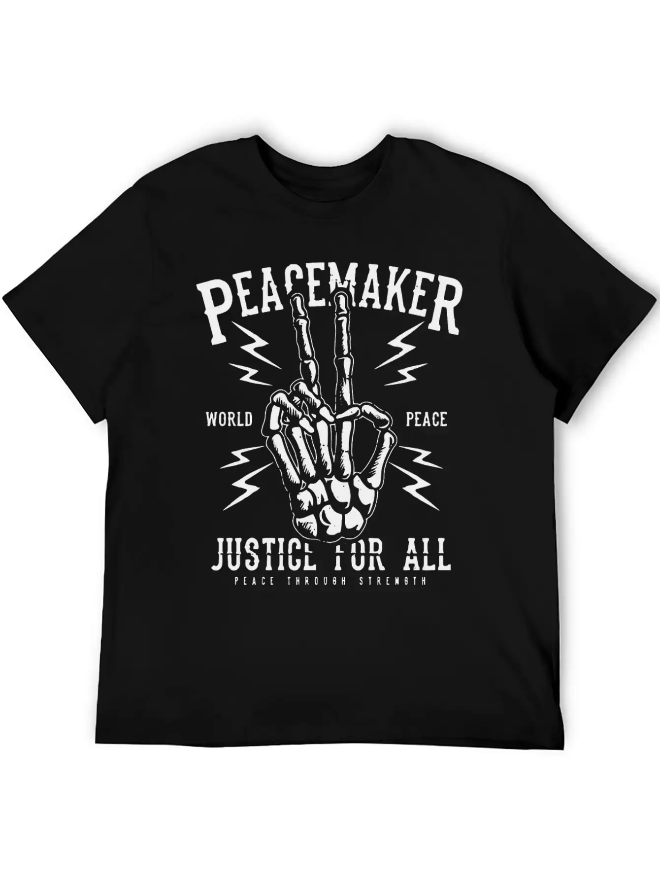 Peacemaker Justice For All Peace Sign Freedom Gift Unisex Casual T-Shirt – Clean Design For Daily Comfort