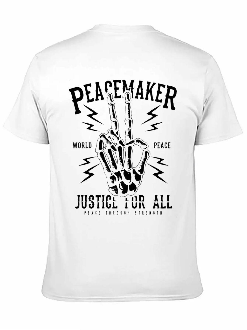 Peacemaker Justice For All Peace Sign Freedom Gift Unisex Casual T-Shirt – Clean Design For Daily Comfort