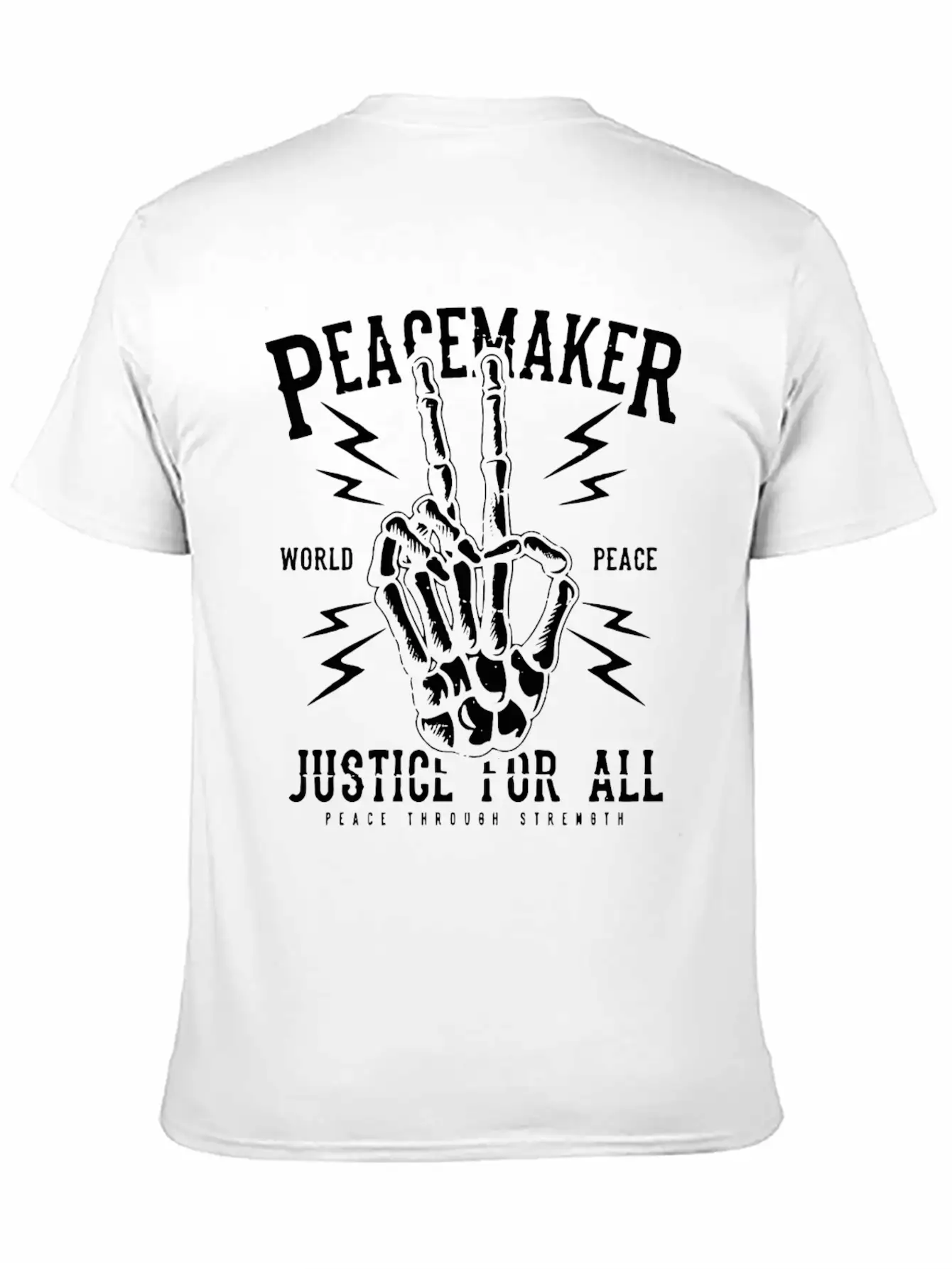 Peacemaker Justice For All Peace Sign Freedom Gift Unisex Casual T-Shirt – Clean Design For Daily Comfort
