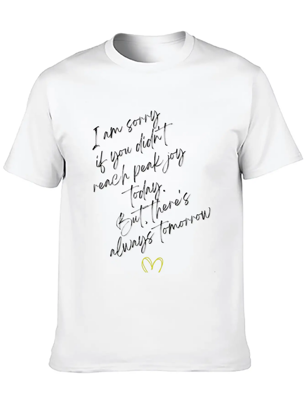 Peak Joy... Essential Cotton Tee For Daily Outfits – Unisex Style