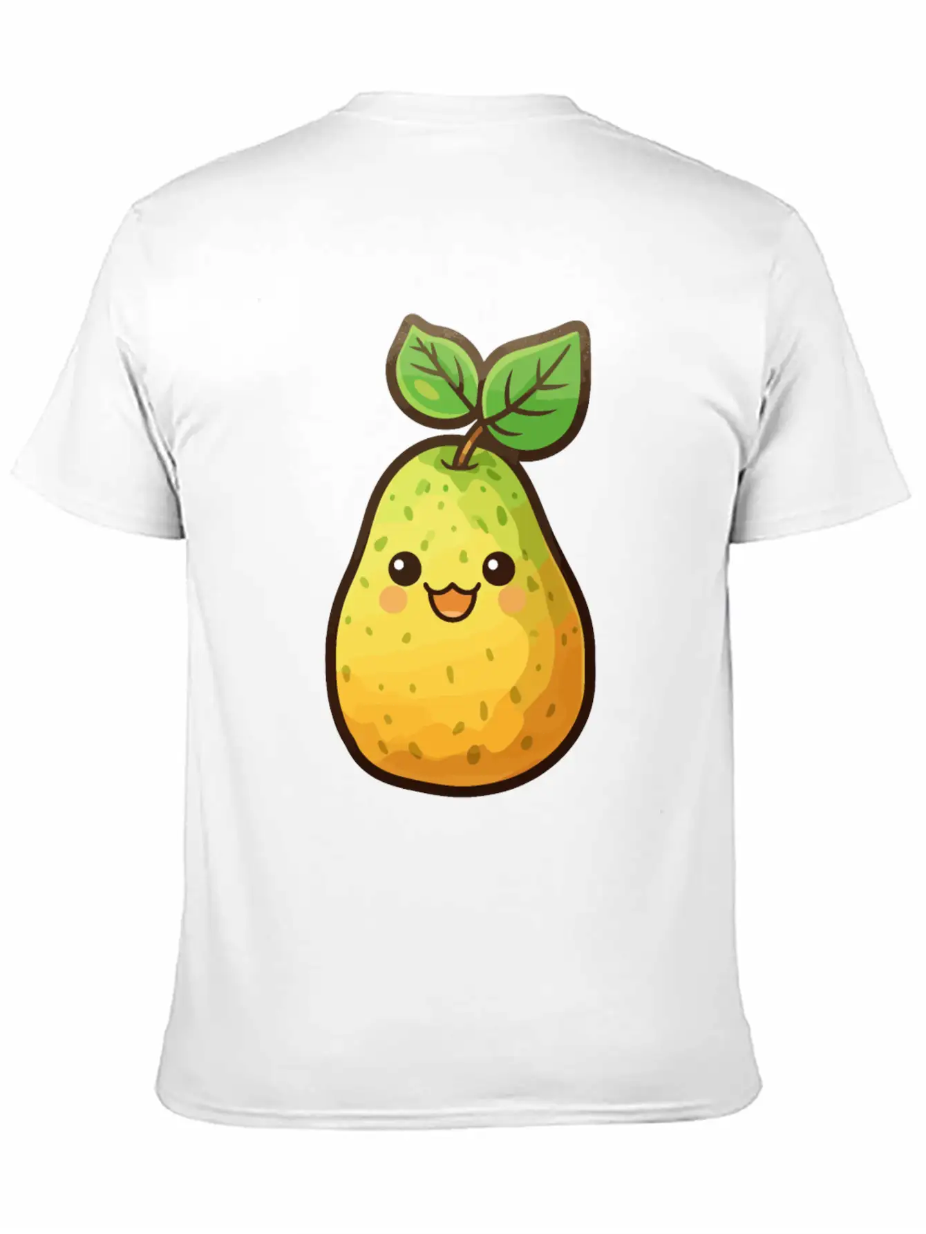 Pear Kawaii Unisex Casual T-Shirt – Clean Design For Daily Comfort
