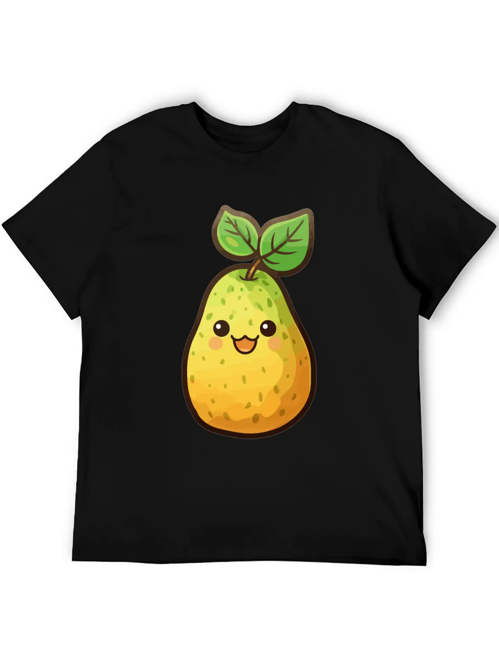 Pear Kawaii Unisex Casual T-Shirt – Clean Design For Daily Comfort