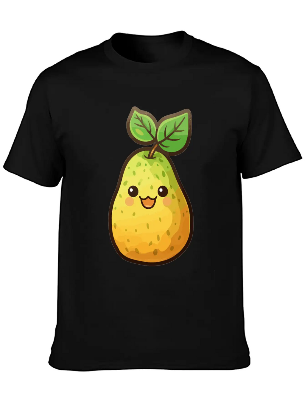 Pear Kawaii Unisex Casual T-Shirt – Clean Design For Daily Comfort