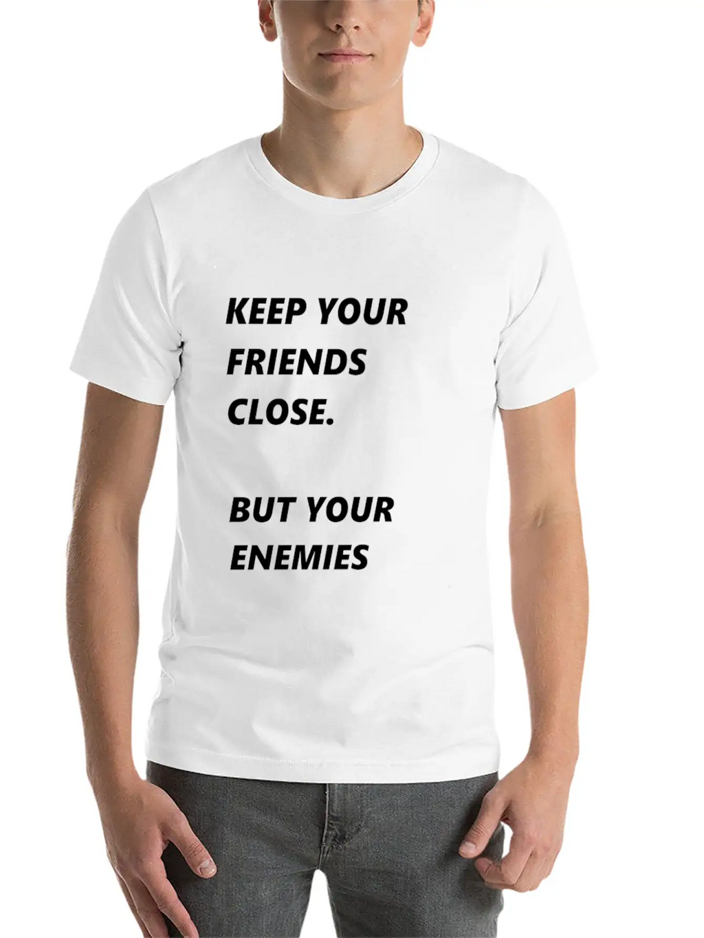 Pearl Of Wisdom Enemies Friends Breathable Soft Cotton T-Shirt – Timeless Casual Look