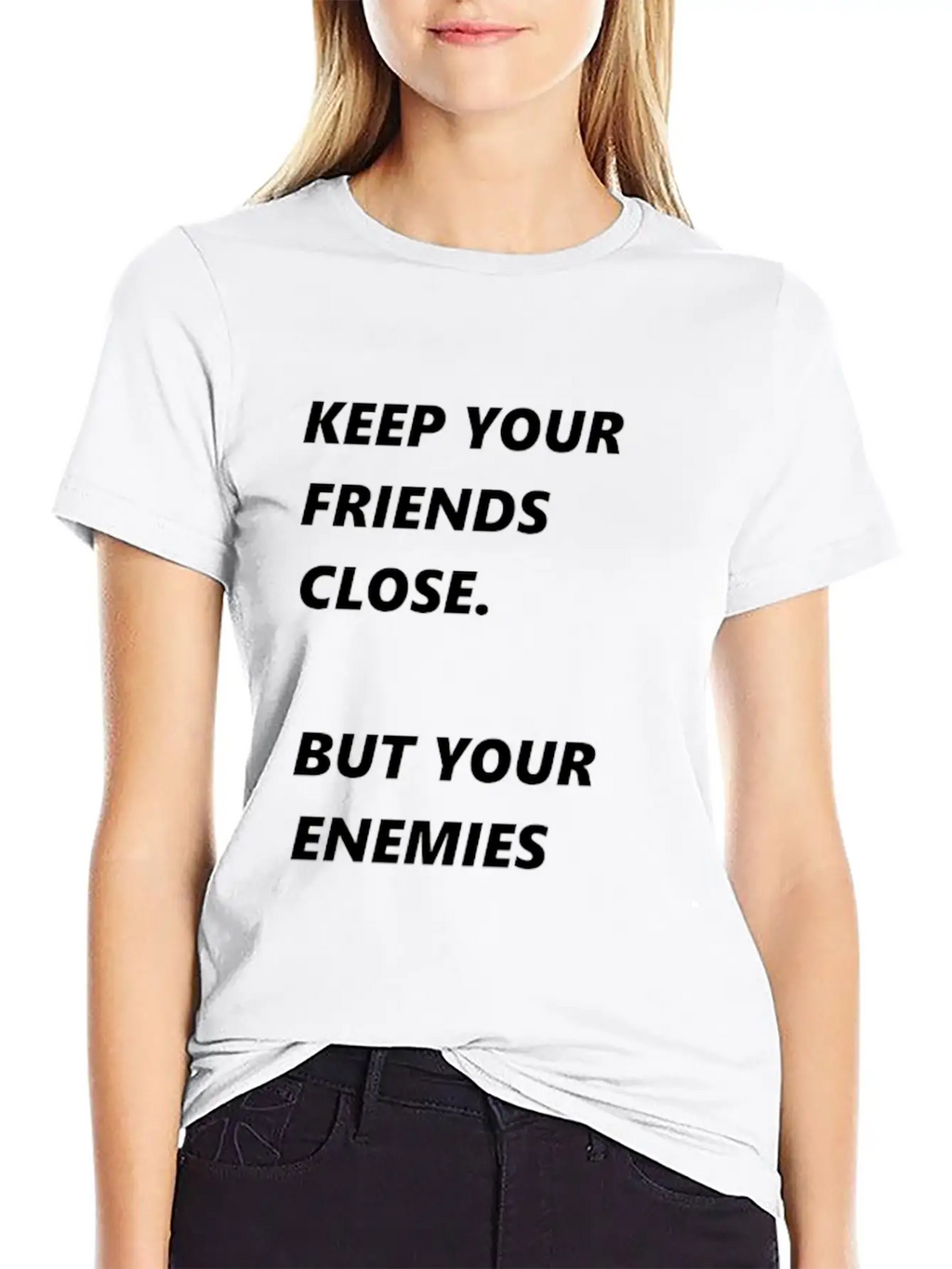 Pearl Of Wisdom Enemies Friends Breathable Soft Cotton T-Shirt – Timeless Casual Look