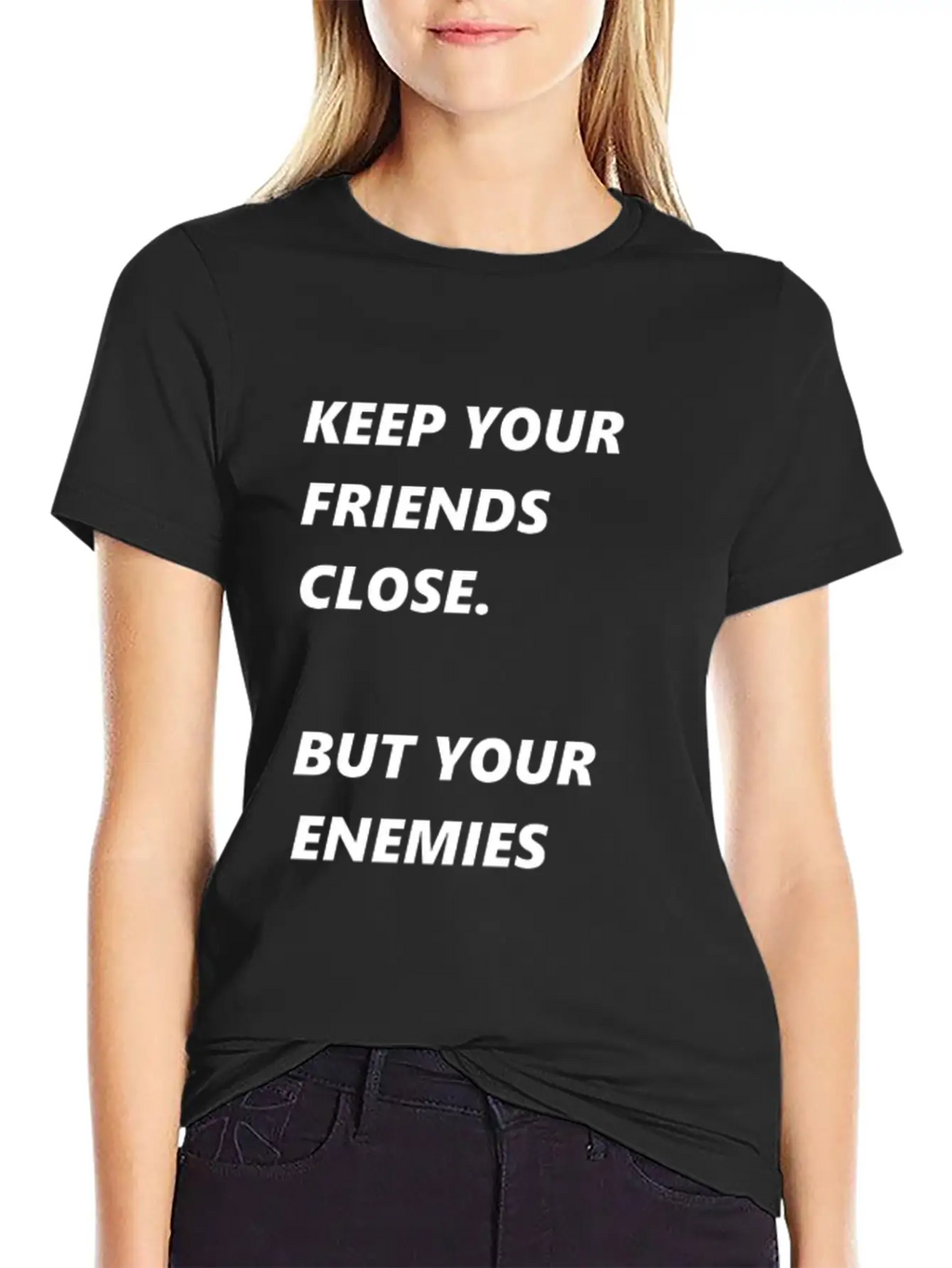 Pearl Of Wisdom Enemies Friends Breathable Soft Cotton T-Shirt – Timeless Casual Look