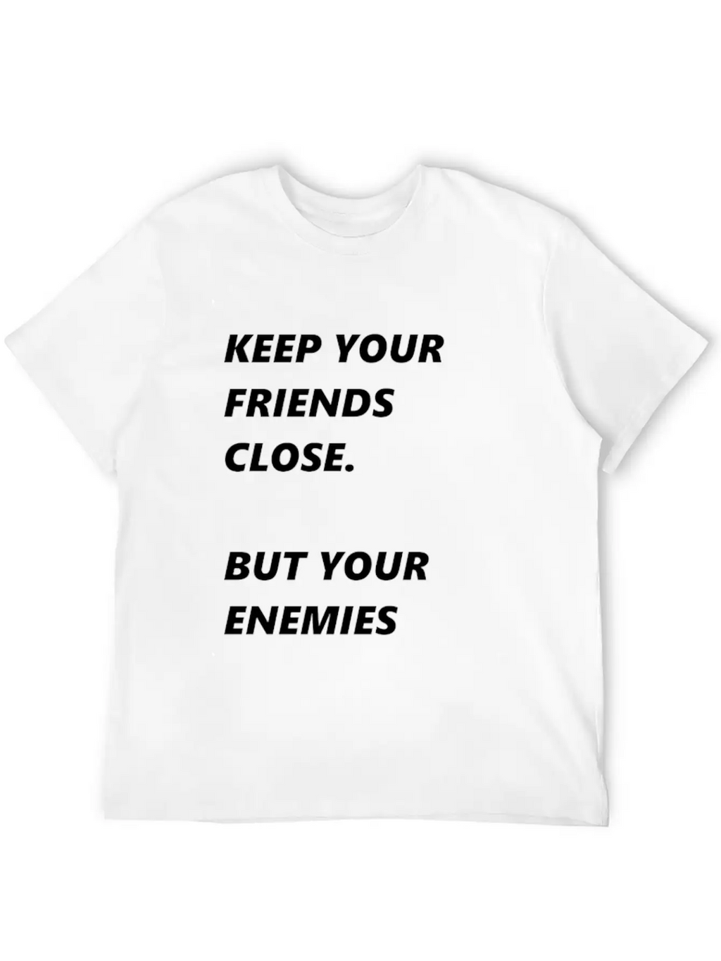Pearl Of Wisdom Enemies Friends Breathable Soft Cotton T-Shirt – Timeless Casual Look