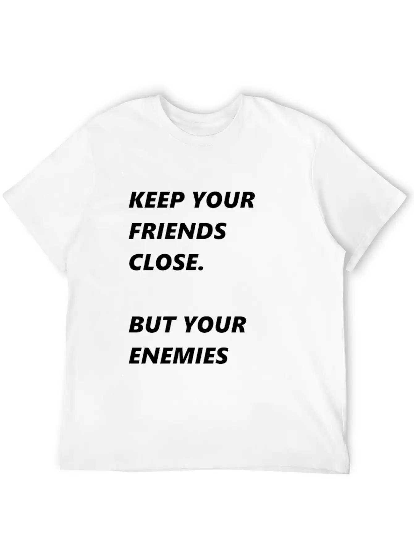 Pearl Of Wisdom Enemies Friends Breathable Soft Cotton T-Shirt – Timeless Casual Look