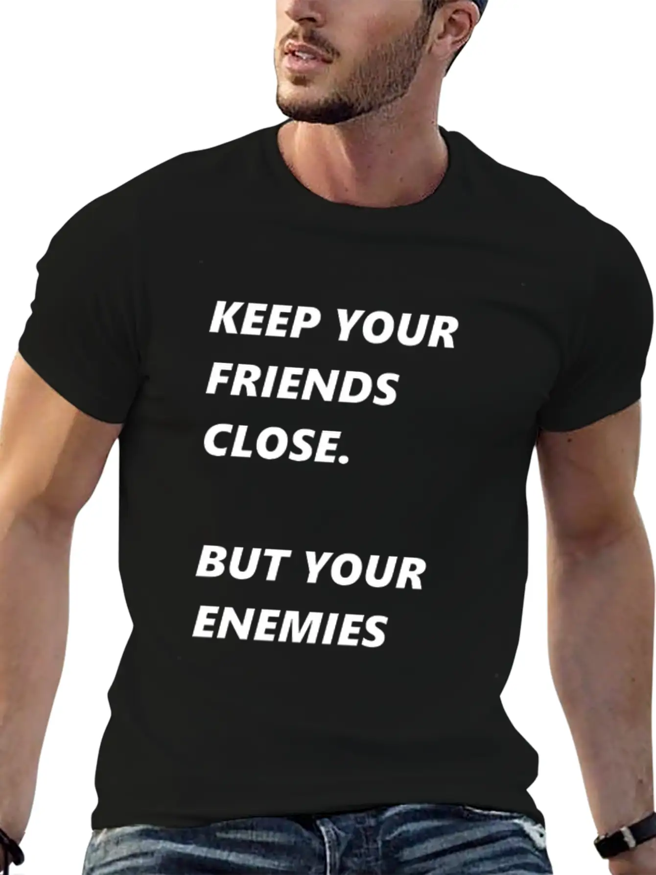 Pearl Of Wisdom Enemies Friends Breathable Soft Cotton T-Shirt – Timeless Casual Look
