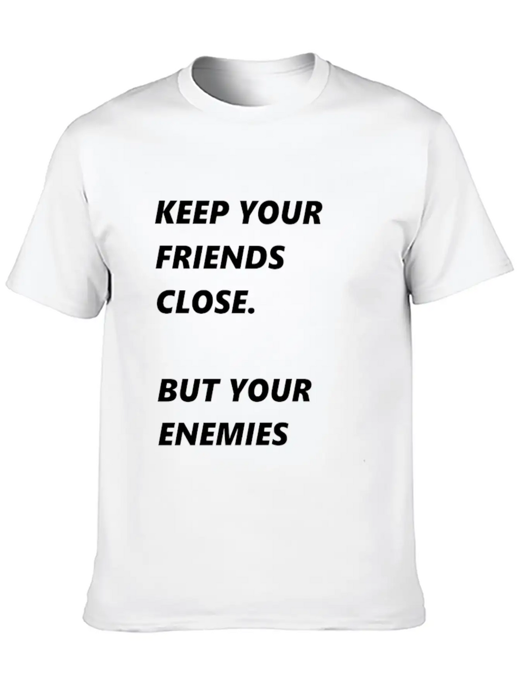 Pearl Of Wisdom Enemies Friends Breathable Soft Cotton T-Shirt – Timeless Casual Look