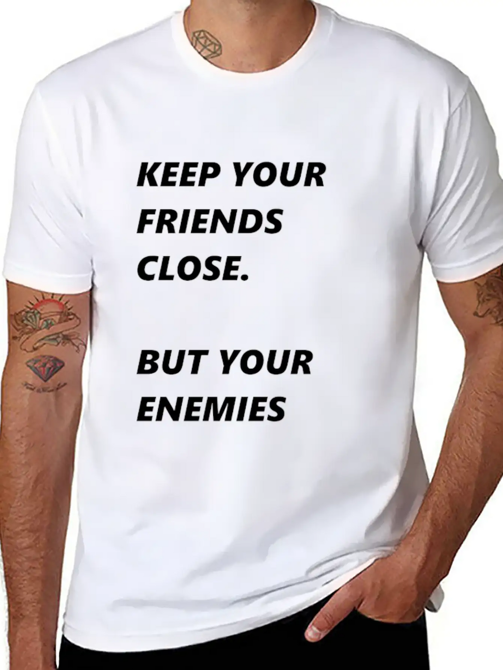 Pearl Of Wisdom Enemies Friends Breathable Soft Cotton T-Shirt – Timeless Casual Look