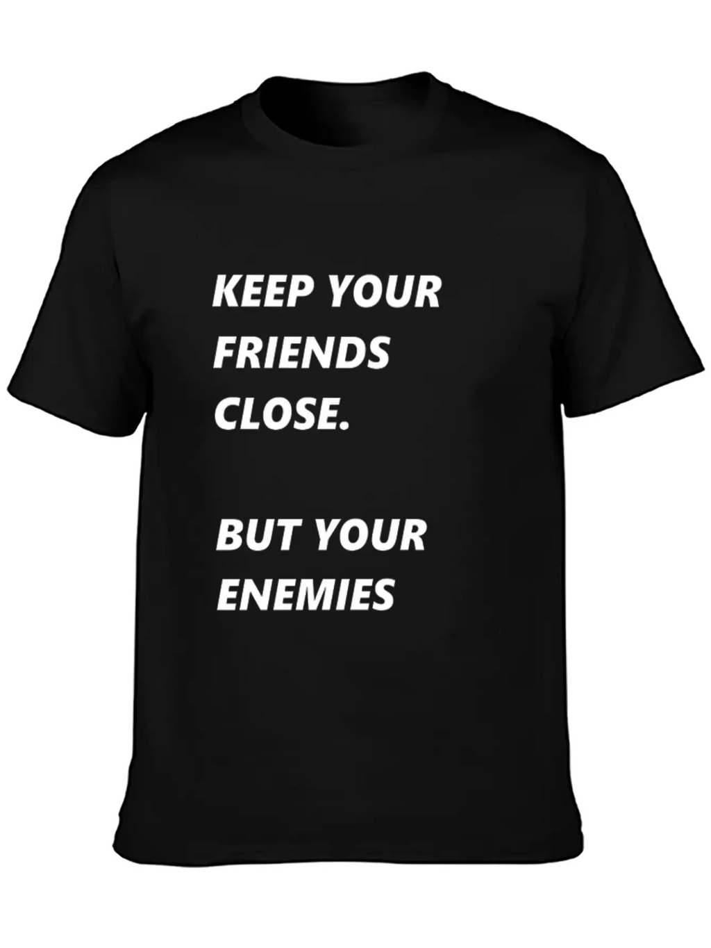 Pearl Of Wisdom Enemies Friends Breathable Soft Cotton T-Shirt – Timeless Casual Look