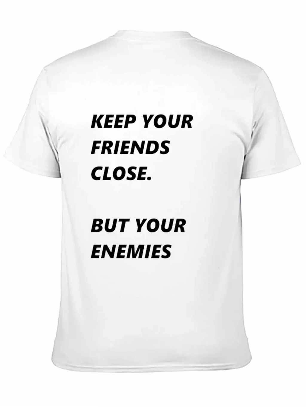 Pearl Of Wisdom Enemies Friends Breathable Soft Cotton T-Shirt – Timeless Casual Look