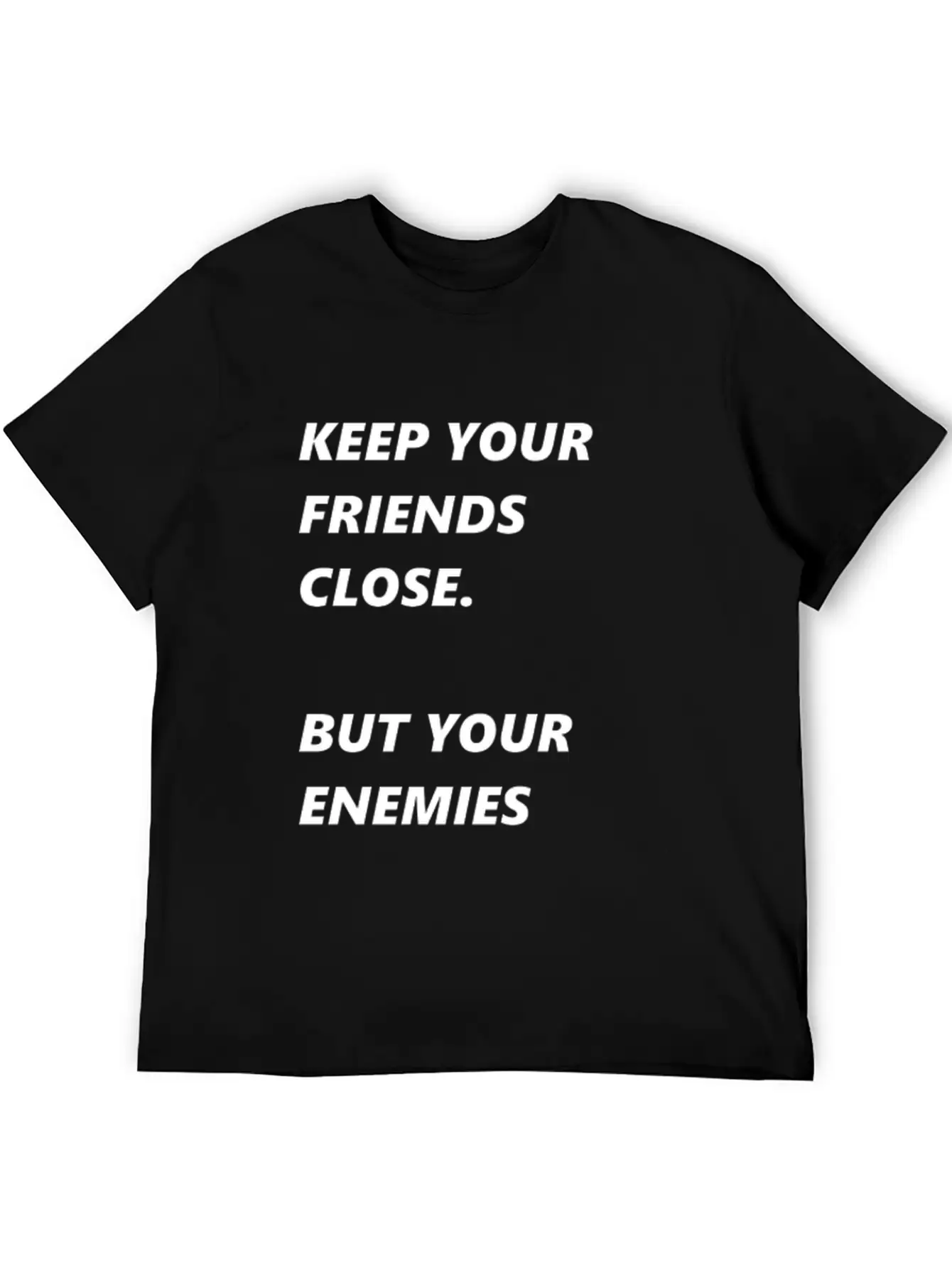 Pearl Of Wisdom Enemies Friends Breathable Soft Cotton T-Shirt – Timeless Casual Look