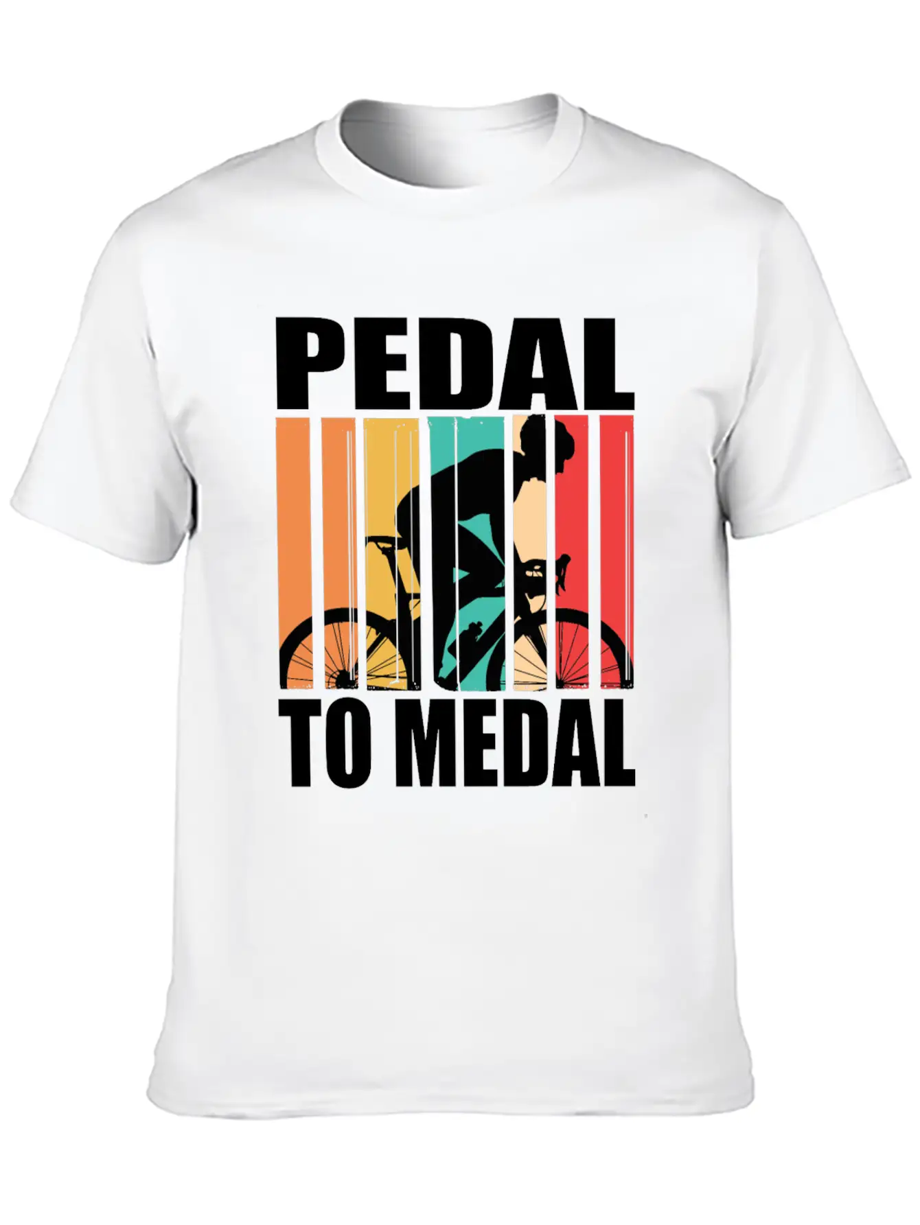Pedal To Medal Racing Bike Roadbike Racing Bikes Stylish Everyday T-Shirt – Unisex Basic Cotton Tee
