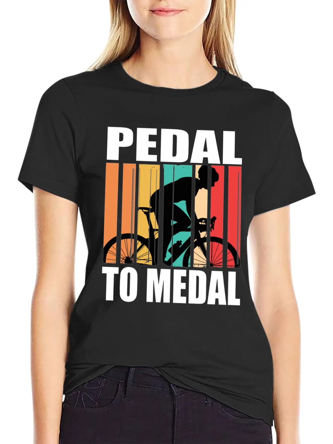 Pedal To Medal Racing Bike Roadbike Racing Bikes Stylish Everyday T-Shirt – Unisex Basic Cotton Tee