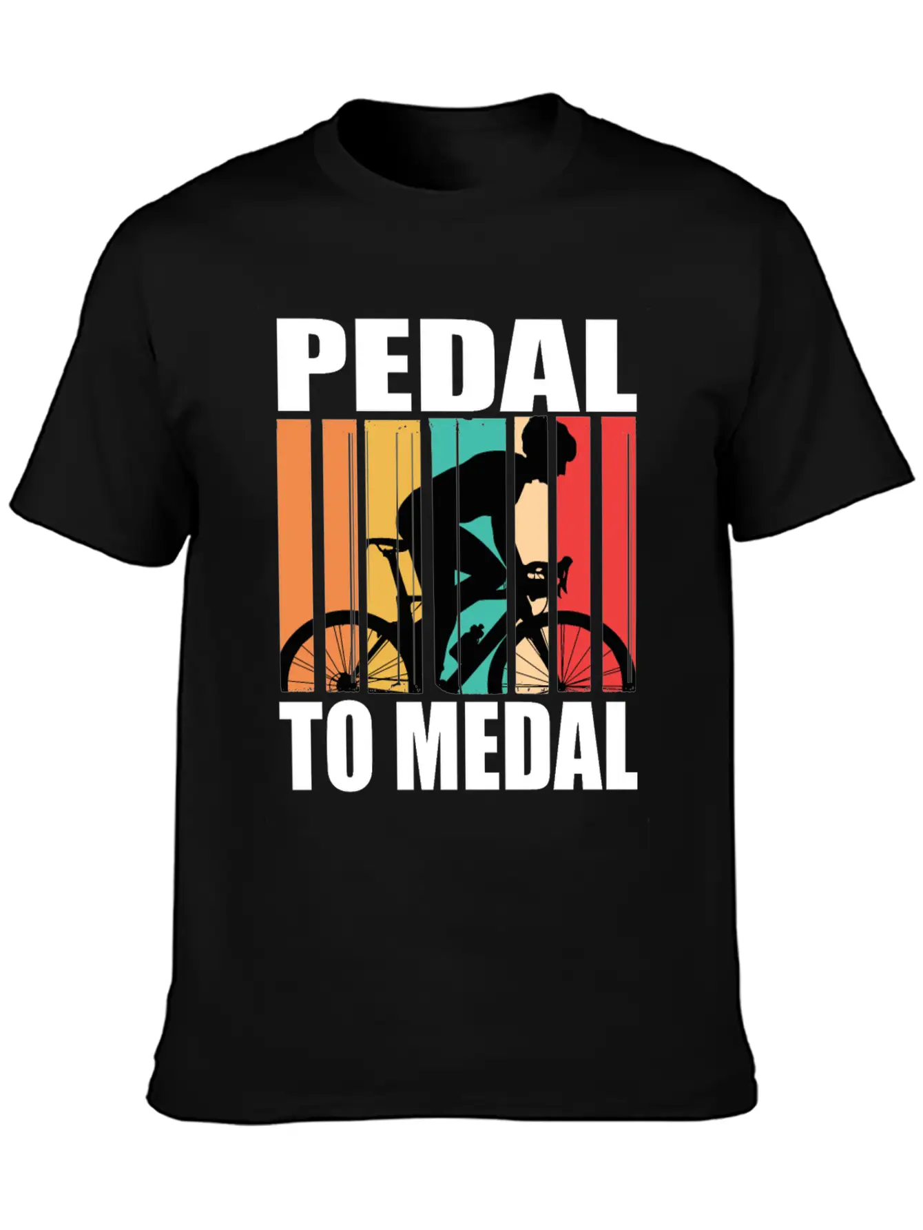 Pedal To Medal Racing Bike Roadbike Racing Bikes Stylish Everyday T-Shirt – Unisex Basic Cotton Tee
