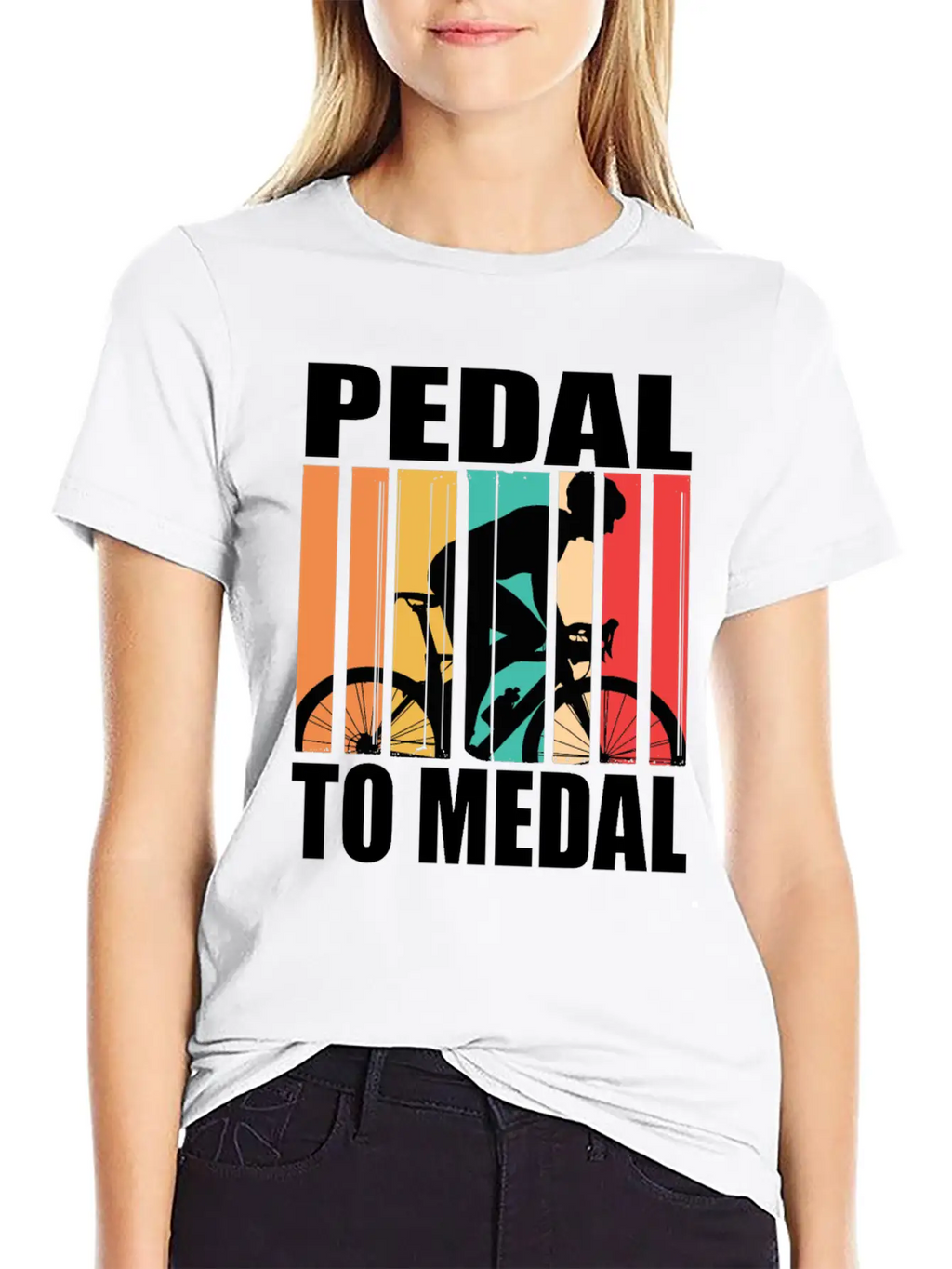 Pedal To Medal Racing Bike Roadbike Racing Bikes Stylish Everyday T-Shirt – Unisex Basic Cotton Tee