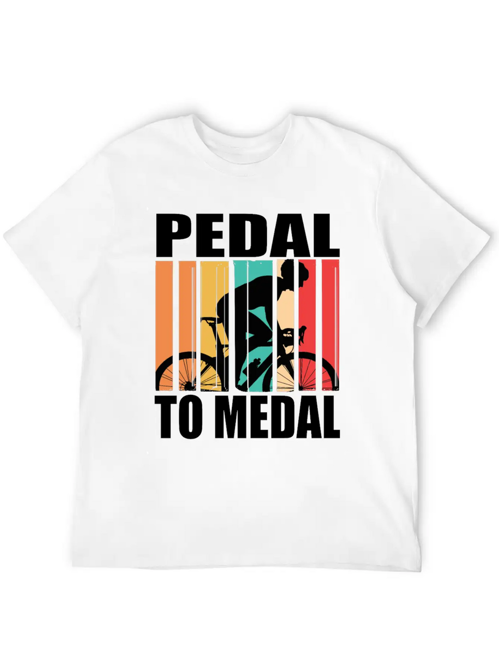 Pedal To Medal Racing Bike Roadbike Racing Bikes Stylish Everyday T-Shirt – Unisex Basic Cotton Tee
