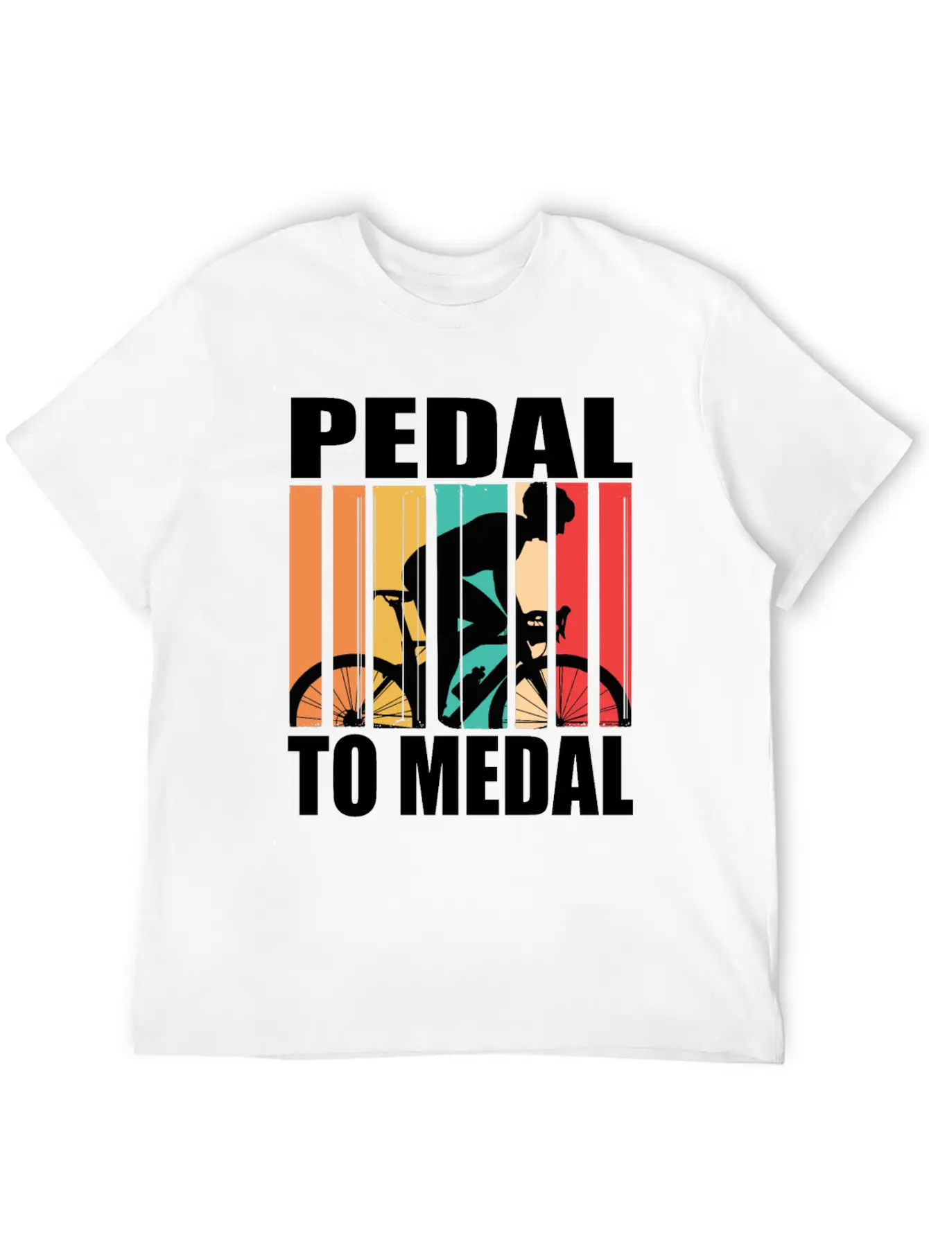 Pedal To Medal Racing Bike Roadbike Racing Bikes Stylish Everyday T-Shirt – Unisex Basic Cotton Tee