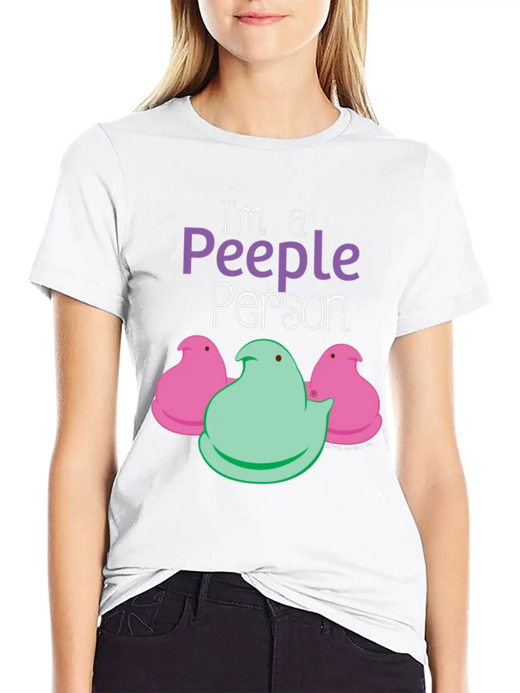 Peeps I'm A Peeple Person Peeps Unisex Short Sleeve Soft Cotton T-Shirt – Casual Everyday Wear