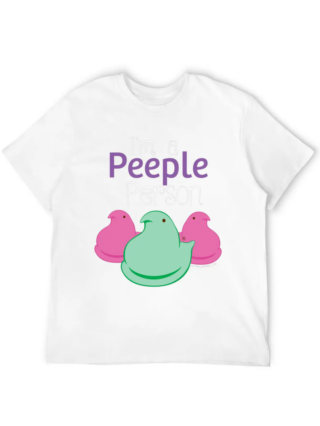 Peeps I'm A Peeple Person Peeps Unisex Short Sleeve Soft Cotton T-Shirt – Casual Everyday Wear