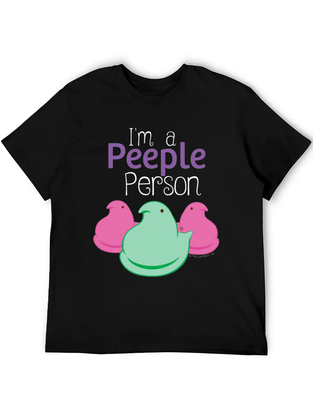 Peeps I'm A Peeple Person Peeps Unisex Short Sleeve Soft Cotton T-Shirt – Casual Everyday Wear