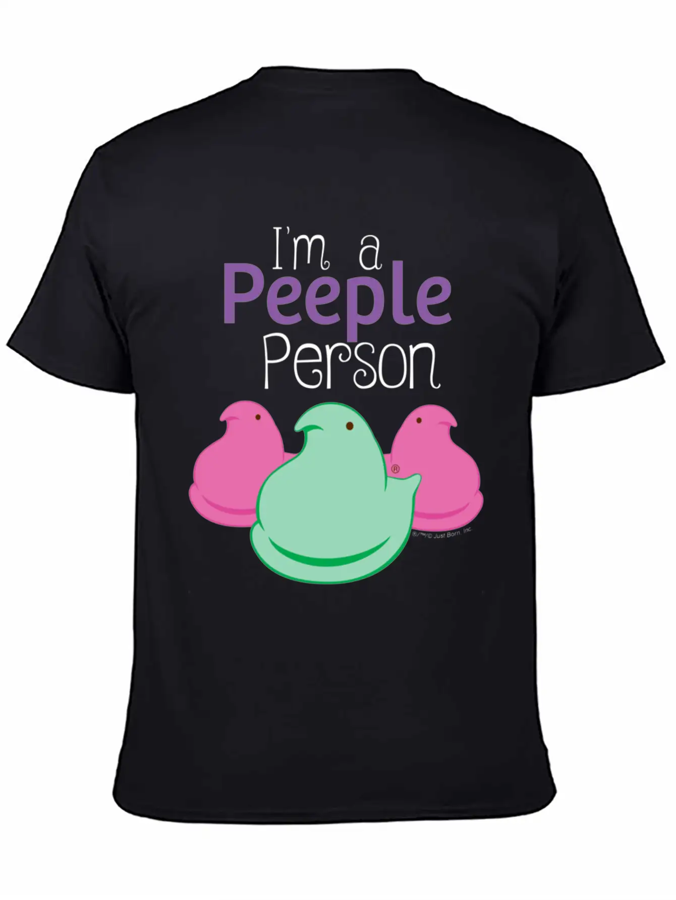 Peeps I'm A Peeple Person Peeps Unisex Short Sleeve Soft Cotton T-Shirt – Casual Everyday Wear
