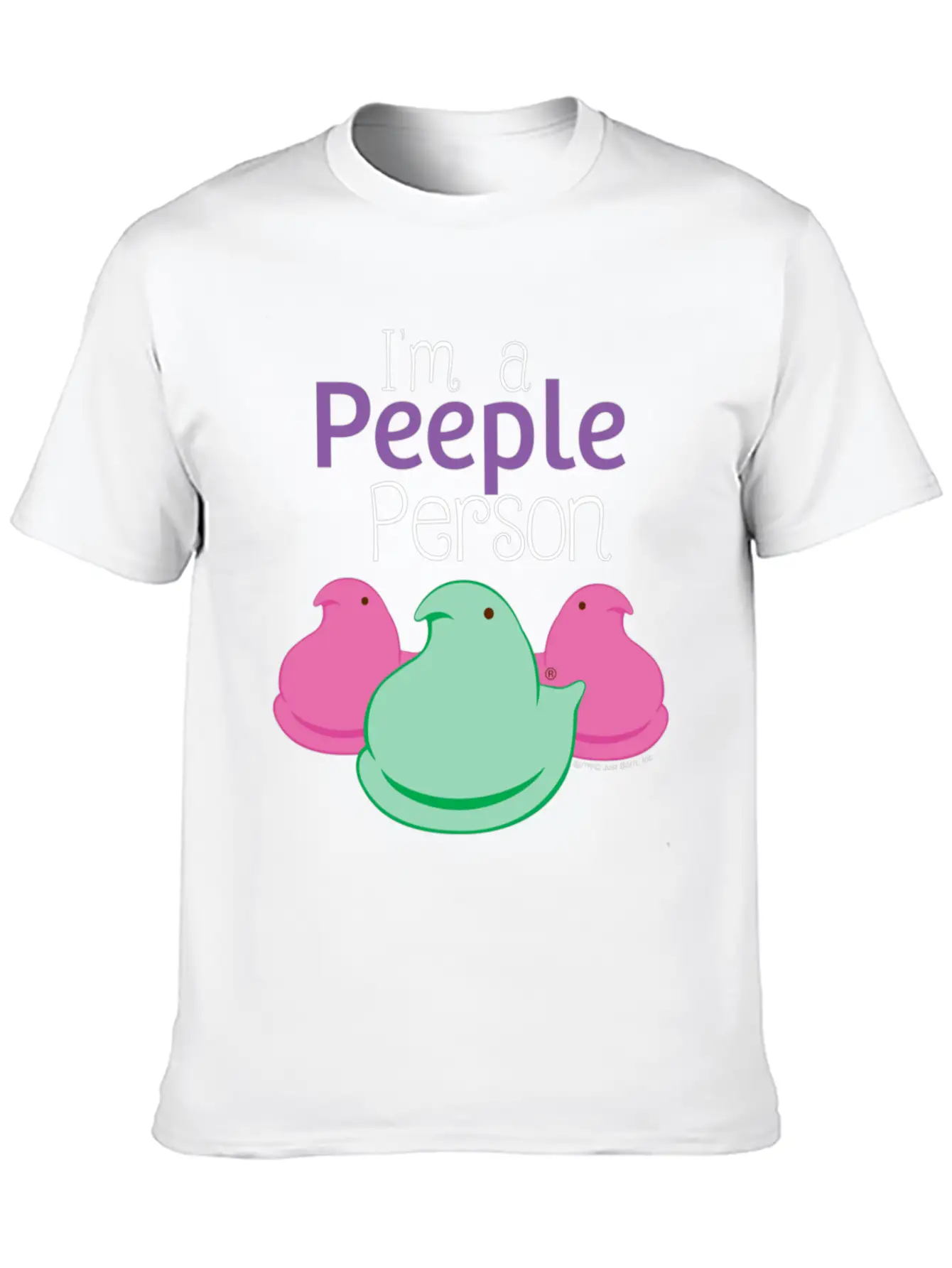 Peeps I'm A Peeple Person Peeps Unisex Short Sleeve Soft Cotton T-Shirt – Casual Everyday Wear