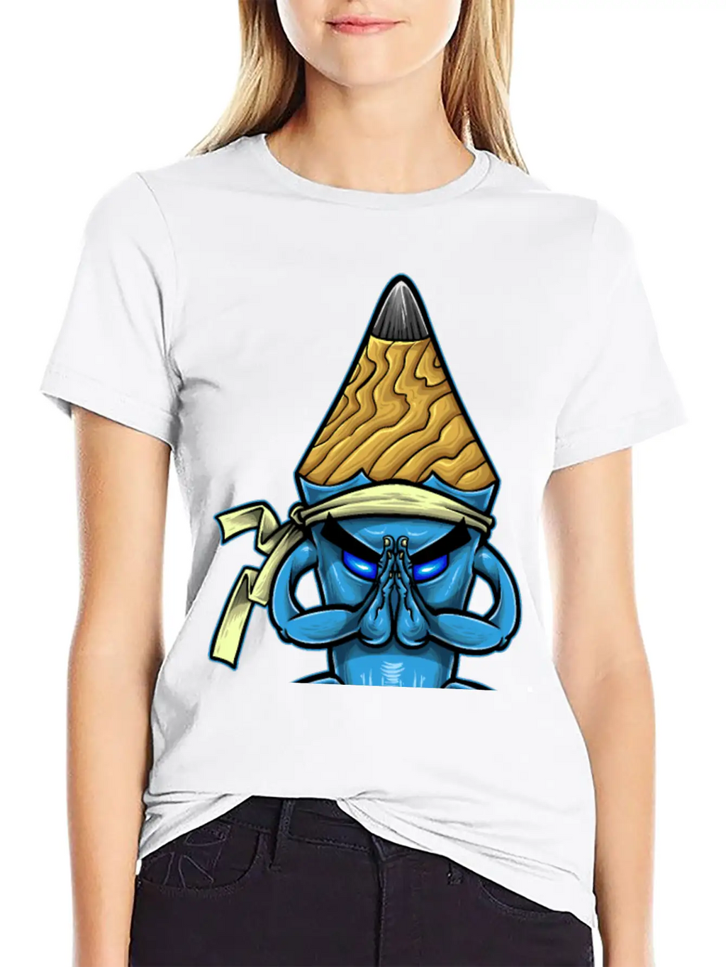 Pencil Monk Breathable Soft Cotton T-Shirt – Timeless Casual Look