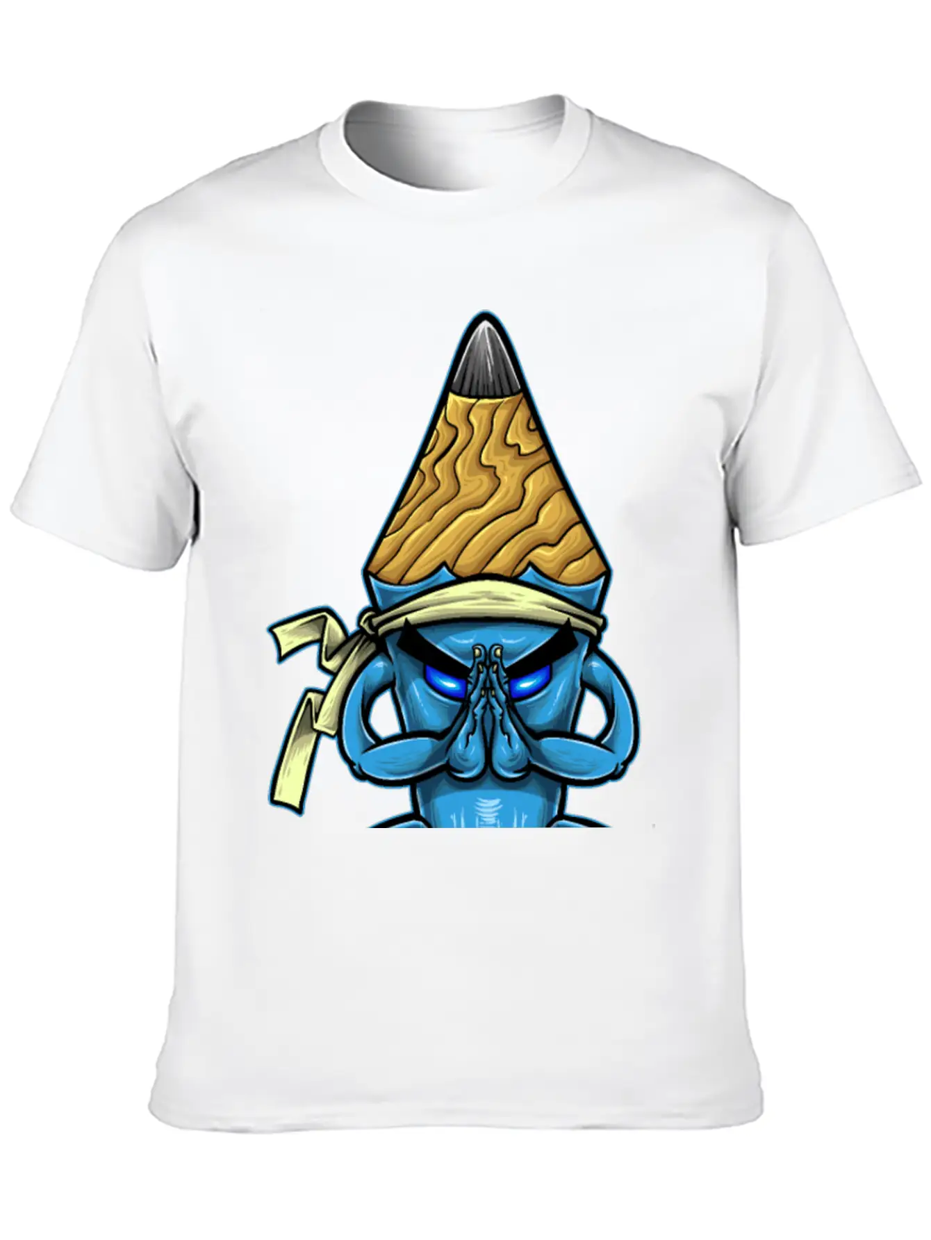 Pencil Monk Breathable Soft Cotton T-Shirt – Timeless Casual Look