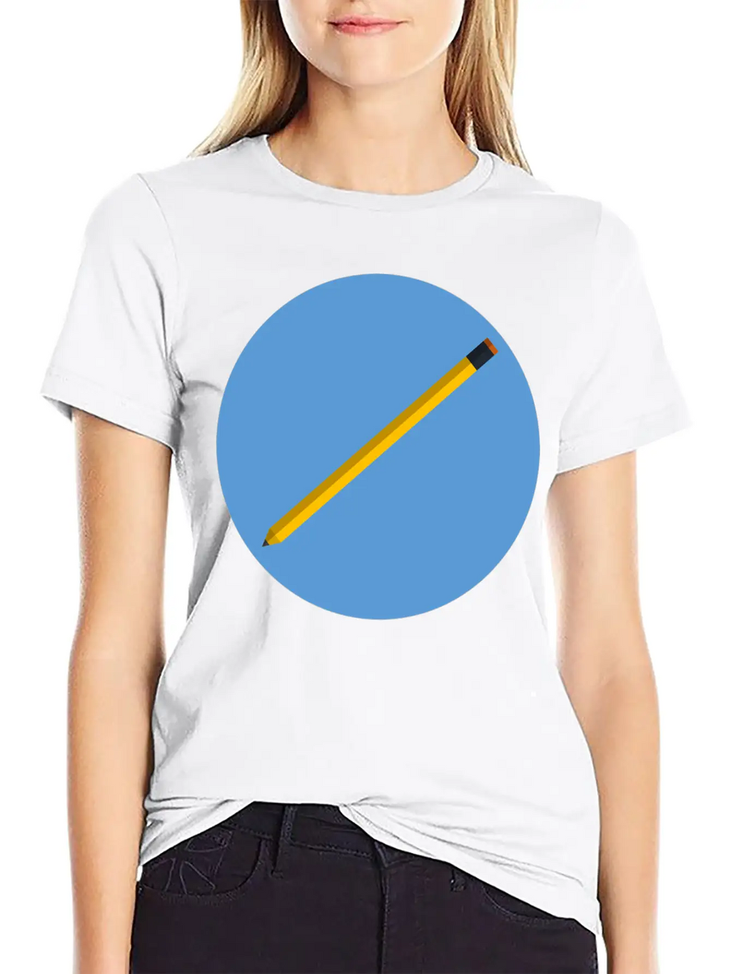 Pencil Unisex Casual T-Shirt – Clean Design For Daily Comfort