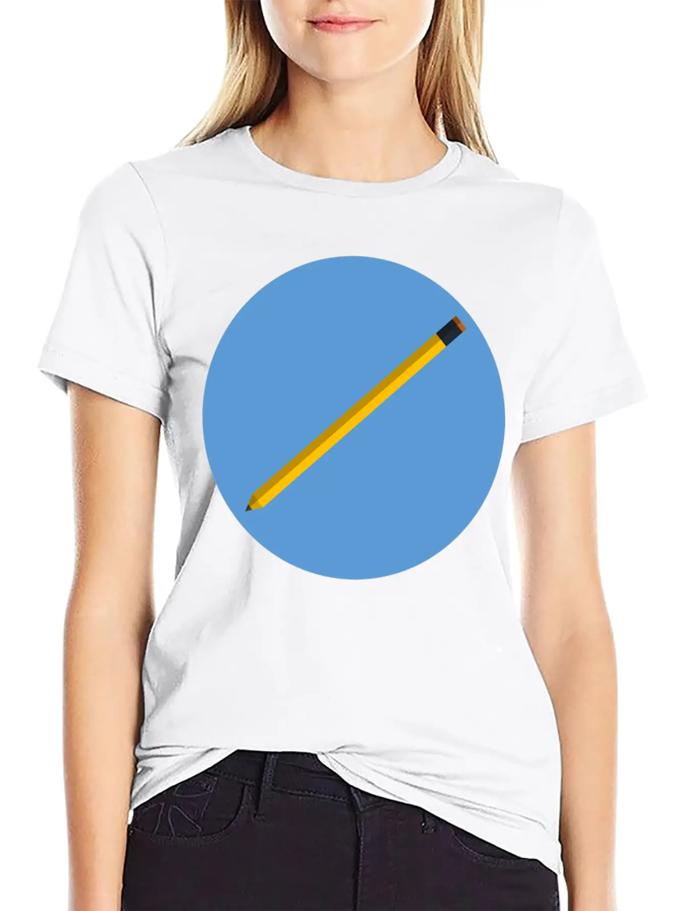 Pencil Unisex Casual T-Shirt – Clean Design For Daily Comfort