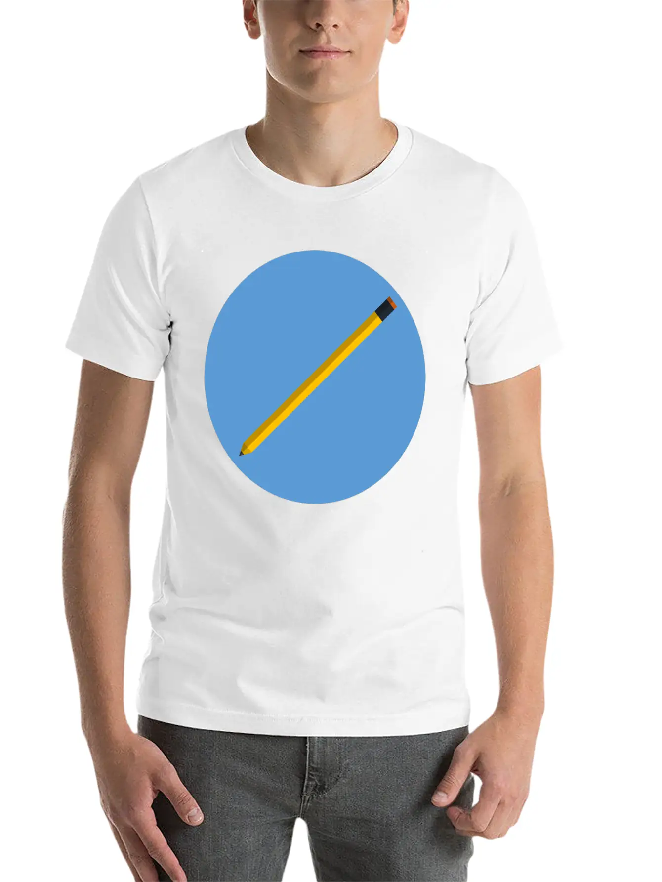 Pencil Unisex Casual T-Shirt – Clean Design For Daily Comfort