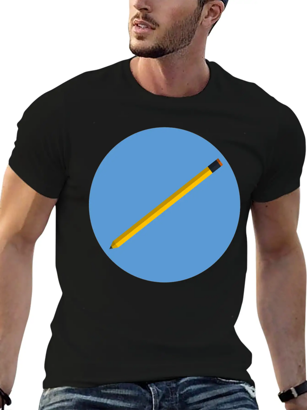Pencil Unisex Casual T-Shirt – Clean Design For Daily Comfort