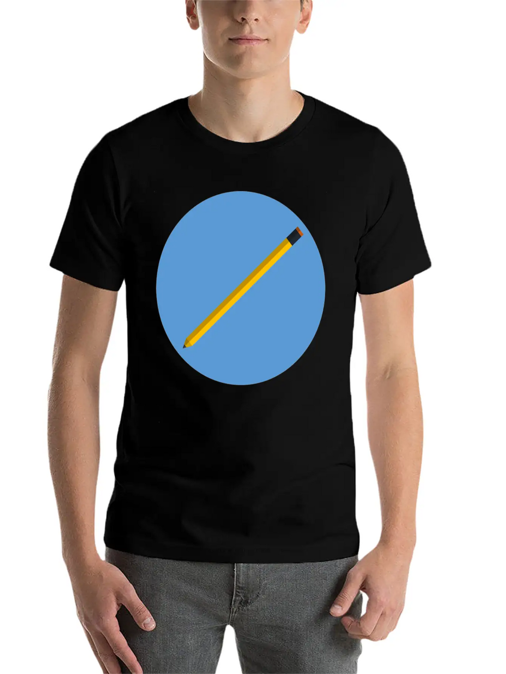 Pencil Unisex Casual T-Shirt – Clean Design For Daily Comfort
