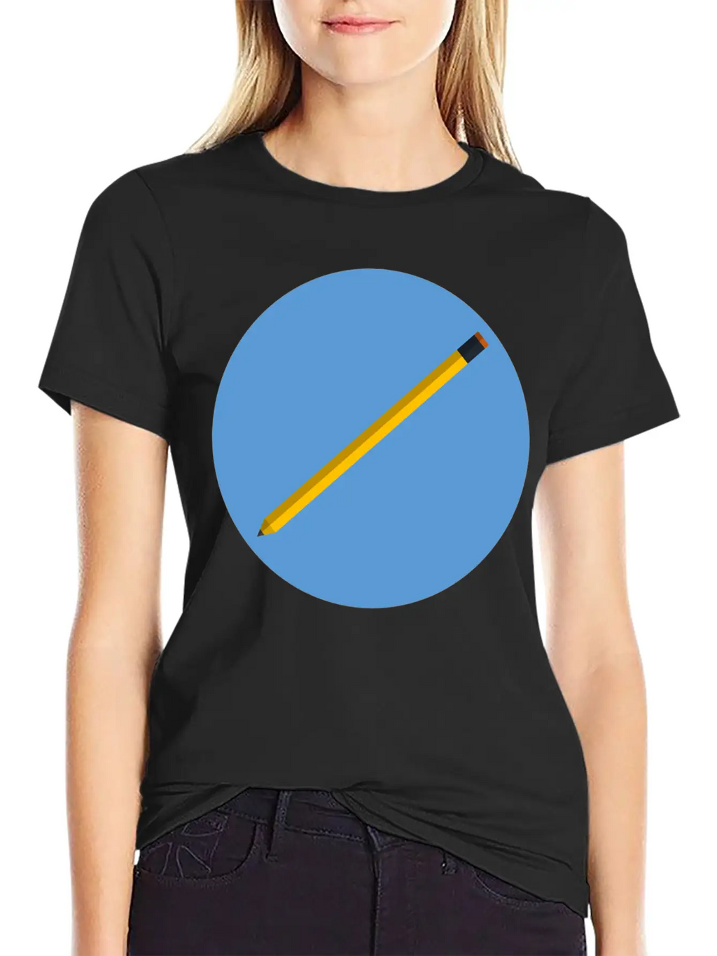 Pencil Unisex Casual T-Shirt – Clean Design For Daily Comfort