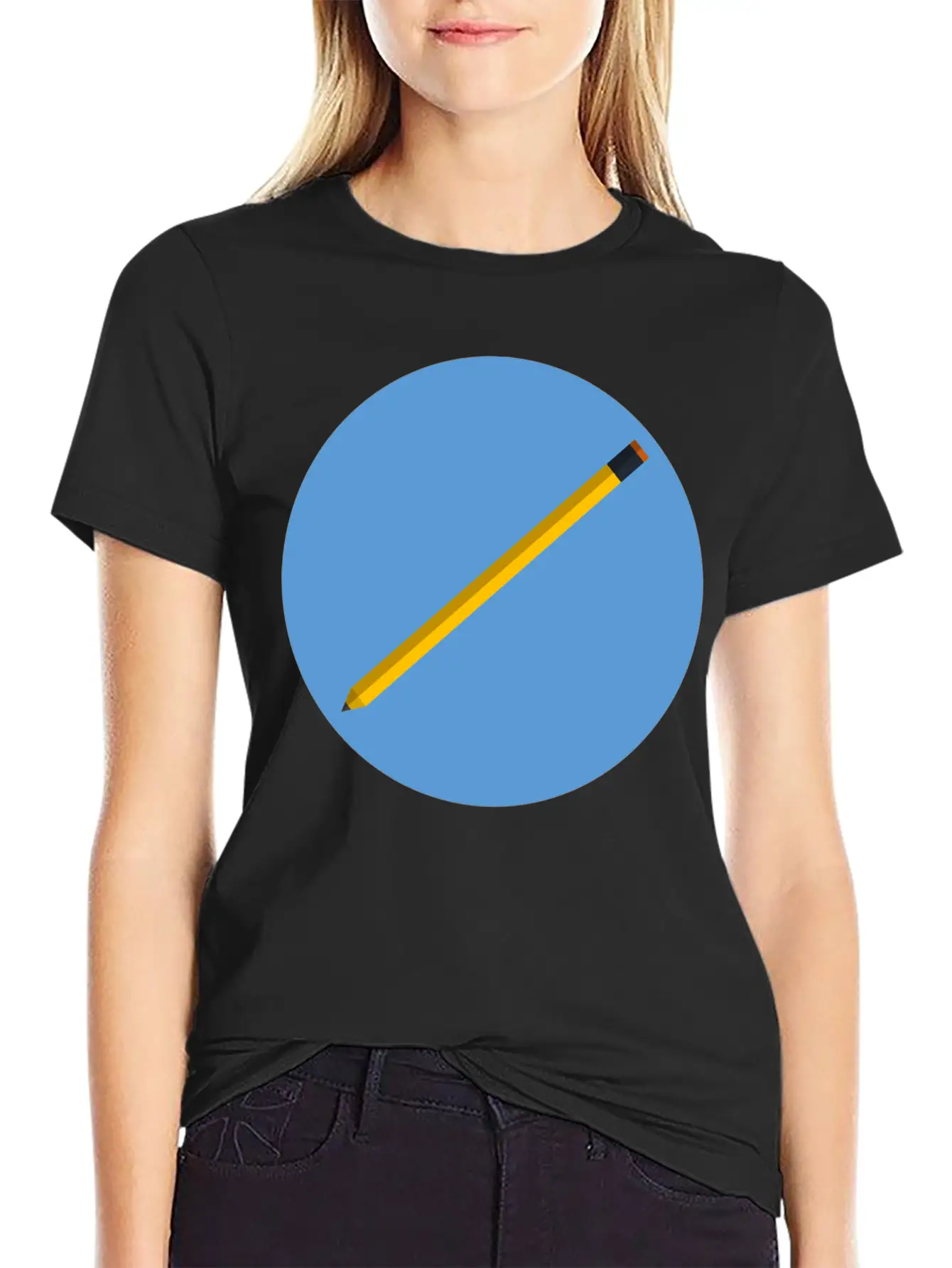 Pencil Unisex Casual T-Shirt – Clean Design For Daily Comfort