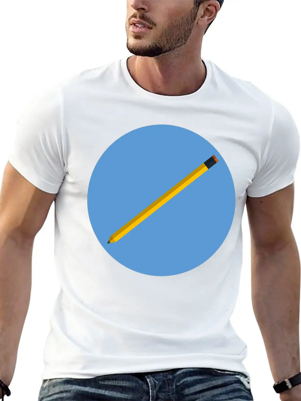 Pencil Unisex Casual T-Shirt – Clean Design For Daily Comfort