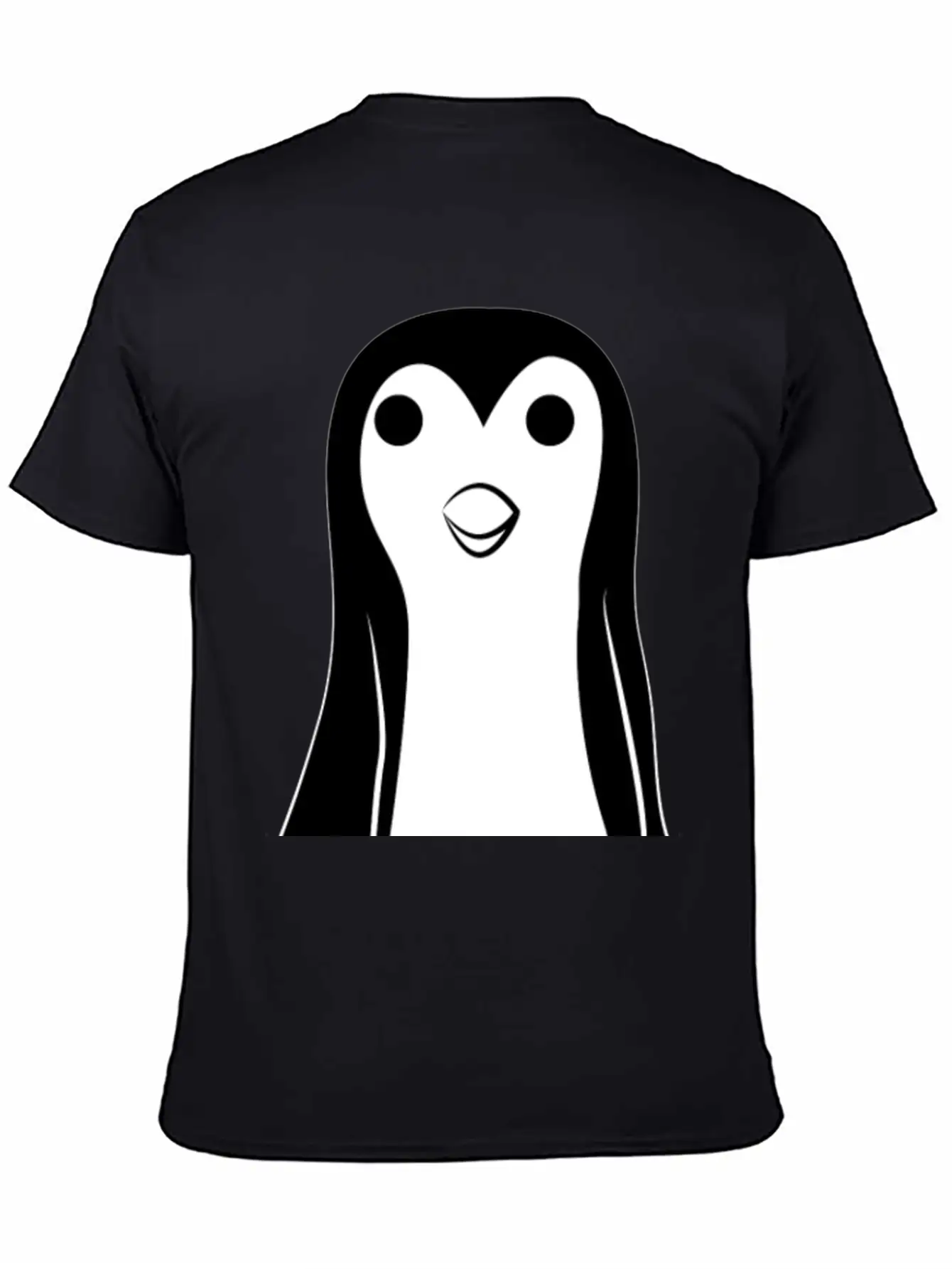 Pengüin Unisex Short Sleeve Soft Cotton T-Shirt – Casual Everyday Wear
